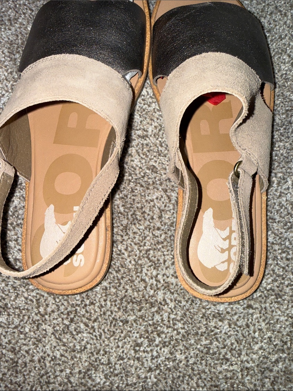 Sorel Women’s Two-Tone Slingback Sandals in Taupe and Metallic| 7 - Picture 9 of 9
